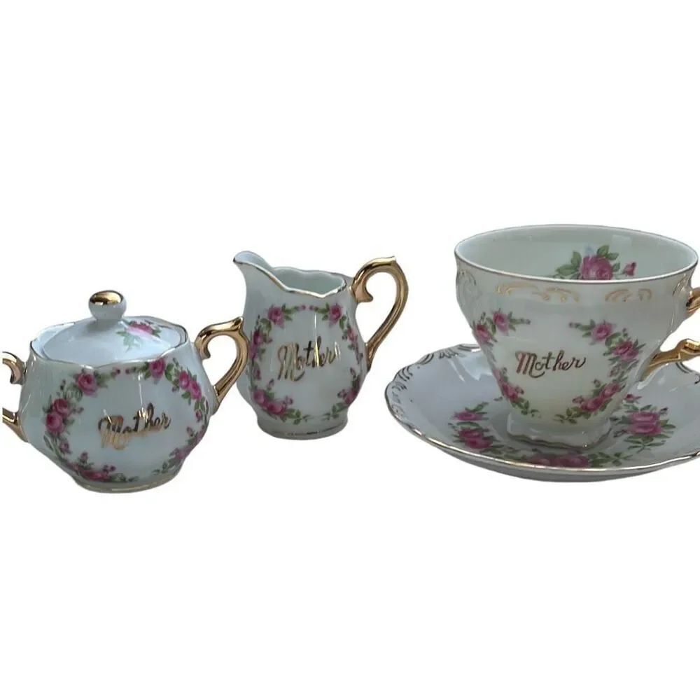 Vintage “Mother” tea set. G&G Minneapolis, Mn.cup saucer surer & creamer